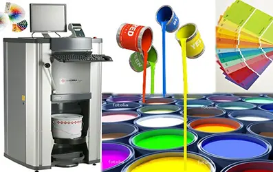 Компьютерная колеровка красок в Кубометре - большой выбор цветов, помощь в подборе краски и цвета!